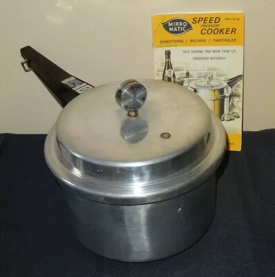 Mirro M-0294 Deluxe 4 Quart Pressure Cooker Insert Jigger Recipe Book • $49.50