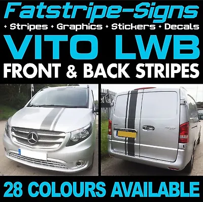 To Fit MERCEDES VITO LWB STRIPES GRAPHICS STICKERS DECALS CAMPER DAY RACE VAN  • $37.32