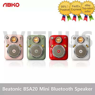 ABKO Beatonic BSA20 Retro Mini Wireless Bluetooth Speaker Radio Metal Body 140g • $121.69