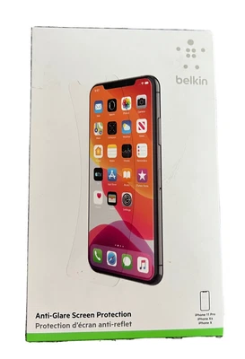 $25 • Buy GENUINE Belkin Anti-Glare Screen Protector Guard For IPhone 11 Pro, XS, X.