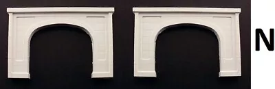 N Scale - Concrete Double Track Tunnel Portals ( 2 Each ) - WOO-C1156 • $15.19