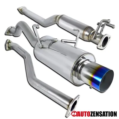 Fit 2001-2005 Honda Civic 2/4Dr N1 Burnt Tip Catback Exhaust System SS • $168.99