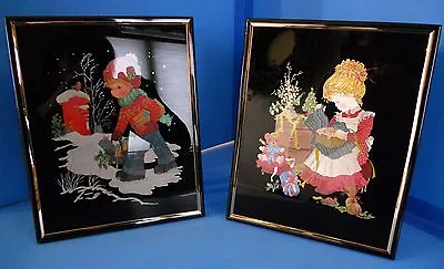 Vintage Kafka Metal Foil Art Christmas Kids #4088 & #4089  • $10.79