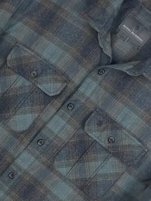 Royal Robbins Mens Flannel Plaid Shirt Long Sleeve Button Up Size Large EUC • $19.99