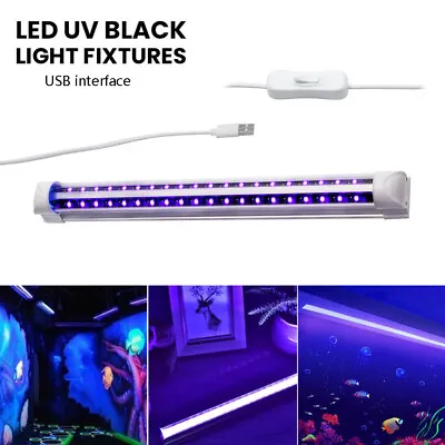 £10.99 • Buy USB 40 Leds Ultraviolet Strip Tube Light Bar Club Party Lamp Blacklight LED UV