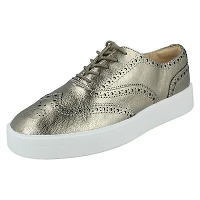 Ladies Clarks Leather Casual Lace Up Brogue Shoes Hero Brogue Odd Size Uk 3.5/4 • £29.99
