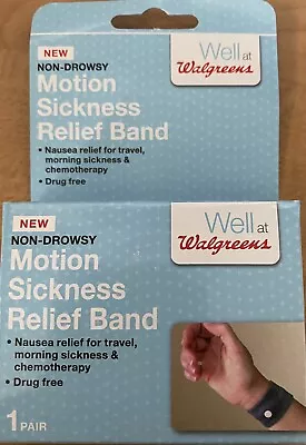 Walgreens Motion Sickness Nausea Relief Band 1 Pair Brand New • $9.99