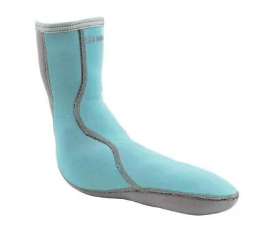 Simms Women's Neoprene Wading Socks - Size M - Aqua - Closeout • $19.95
