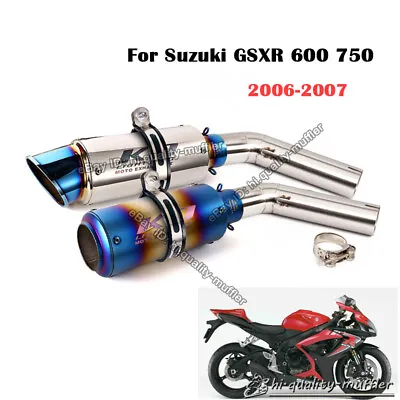 For Suzuki GSXR 600 750 2006-2007 Motorcycle Exhaust Muffler Pipe With DB Killer • $120