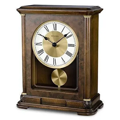 Bulova B1860 Vanderbilt Mantel Clock Warm Walnut • $149