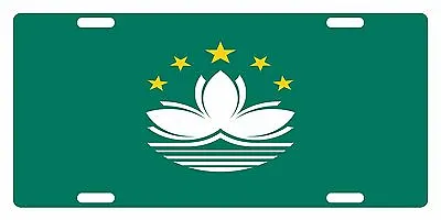 MACAU Flag Custom License Plate NATIONAL Emblem ORIGINAL Version  • $13.57