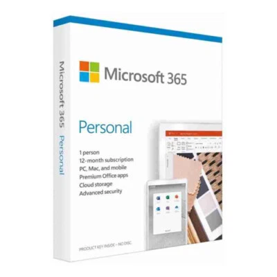 $109.99 • Buy Micrsoft Office 365 Personal Win/Mac, Retail Box, 1 User, 1 Year Subscription 