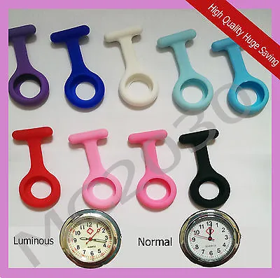 New Silicone Nurse Brooch Tunic Fob Luminous Watch Nursing Pendant Pocket Watch • $5.50