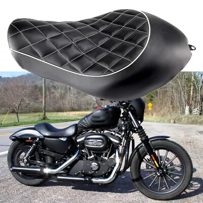 Driver & Rider Solo Seat For Harley Sportster XL 883 1200 72 48 Custom 2004-2015 • $64.81