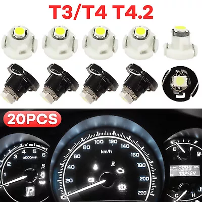 20X T4 T3 Neo Wedge LED Dash Switch Lamp A/C Climate Control HVAC Light Bulbs ++ • $7.12