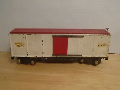 Prewar Vintage American Flyer O Gauge #478 White Box Car Needs Couplers • $11.99