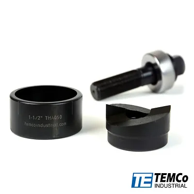 TEMCo TH0395 - 1 1/2  Conduit Hole Size Knockout Punch Unit & Manual Draw Stud  • $33.99