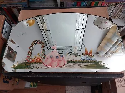 Vintage Hand Painted Mirror • £40