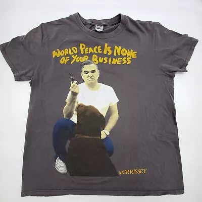 Morrissey World Peace Is None Of Your Business Tour T Shirt Large Official Band • $60