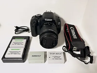 Canon EOS 600D 18.0MP Digital SLR Camera - Black (Kit W/ EF-S 18-55mm IS II... • £160