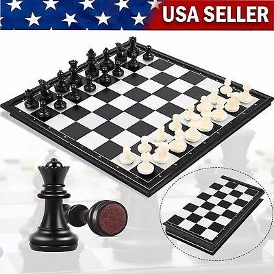 32CM Magnetic Chess Board Set Folding Large Portable Travel Chessboard Game Gift • $17.99