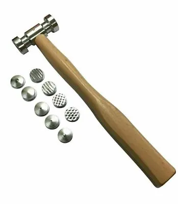 Interchangeable Faces Texturing Metal Forming Jewelry Hammer. • £50.41