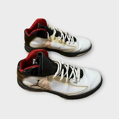 Nike Jordan Aero Flight Flywire Men's Mid Court Shoes 524959-101 White No Inner • $59.95