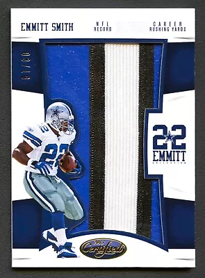 Emmitt Smith 2013 Certified Collection Jumbo Dallas Cowboys Patch /10 Game-used • $399.99