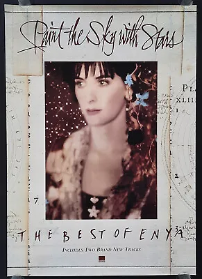 +++ 1997 ENYA Promotion Poster  Paint The Sky With Stars  Album 1st Print • $49.95