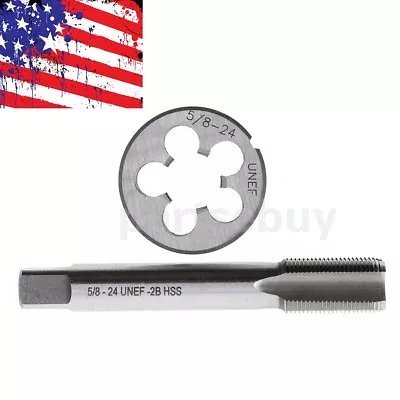 New HSS 5/8 -24 UNEF Right Hand Thread Tap And Die Tool Set 5/8 Inch - 24 TPI RH • $13.99