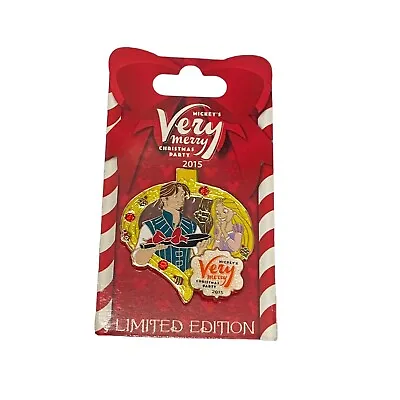 2015 Disney Parks Mickey's Very Merry Christmas Party Pin - Rapunzel & Flynn • $19.60