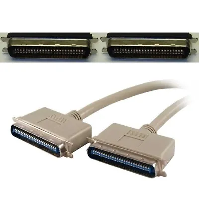 2ft Short Centronics 50pin/wire SCSI1/2 Cable/Cord Drive/Scanner PC/MAC/SUN $SHd • $14.99