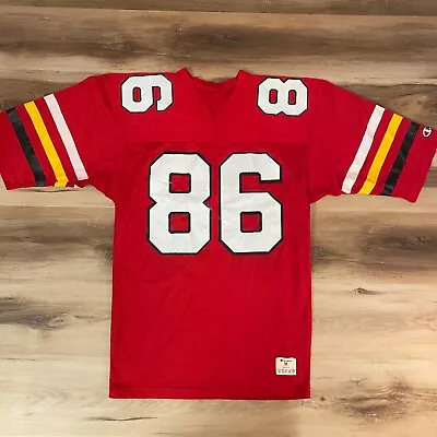 Vintage Maryland  Terps Football Jersey Mens Medium Champion #86 Mesh • $59.99