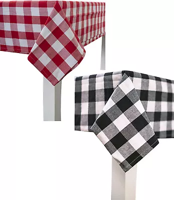 £9.99 • Buy Buffalo Tablecloth Runner Plaid Checked Kitchen Restaurant Hotel Decor 60x60 In