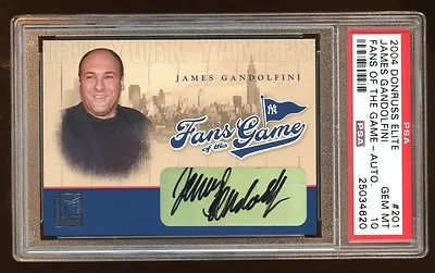 $9999.99 • Buy Pop 1 Psa 10 James Gandolfini 2004 Elite Auto Sp Fans Of The Game ‘the Sopranos’