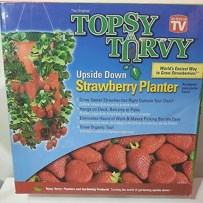 Strawberry Planter Vegetable Herb Upside Down Hanging Topsy Turvy Vertical Grow • $14.99