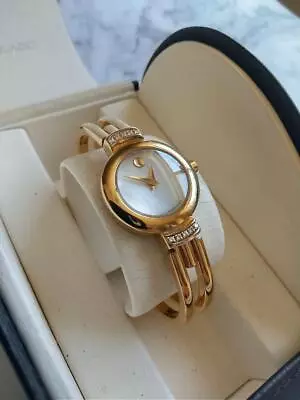 Movado Wristwatch Harmony 10P Diamond Yellow Pearl Women's Quartz Gold Ladies • $875.93