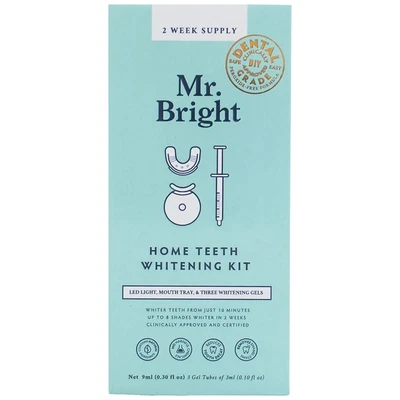 $25 • Buy Mr. Bright Teeth Whitening Kit - LED Light, Mouth Tray & Three Whitening Gels