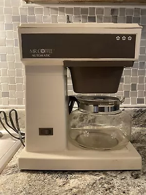 Vintage Mr. Coffee 8-Cup Coffee Maker Model Working Condition • $45