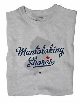 Mantoloking Shores New Jersey NJ T-Shirt MAP • $18.99