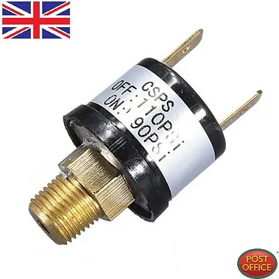 £8.79 • Buy Heavy Duty Air Pressure Control Switch Train Horn Compressor 90/110 PSI 12V 3.5A