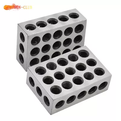 1 Matched Pair 1-2-3 Blocks 23 Hole .0002  Machinist 123 Ultra Precision • $20.72