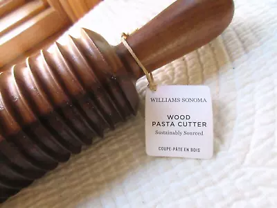 Williams Sonoma Wood Pasta Cutter Roller 13  New With Defects Sustainable Source • $42.50