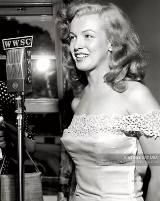 Gorgeous Marilyn Monroe Photo - 1949 WWSC Radio Promotion Photograph New York • $11.95