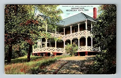 Michigan City IN-Indiana Hermitage Outside Scenic View Vintage Postcard • $7.99