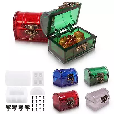 DIY Casting Set Mould Treasure Chest Style New Epoxy Resin Mold For Coin Storage • $12.59