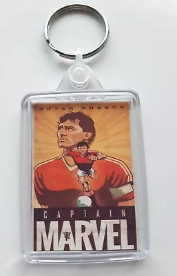 £4.99 • Buy Manchester United FC Football Club NEW Man Utd Bryan Robson Keyring 35mmx50mm