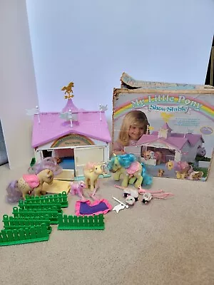 Vintage Hasbro My Little Pony Show Stable Twice As Fancy Buttons G1 Stable Box • $79.95