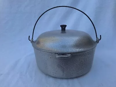 Vintage Club Aluminum Hammered 4.5 Qt. Dutch Oven Pot Lid & Handle • $38.50