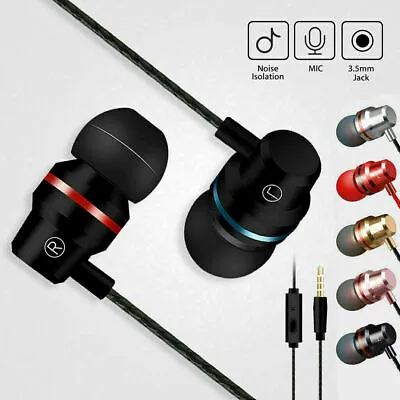 £3.45 • Buy Super Bass In-ear Earphones Handsfree Headphone For Iphone Ipad Ipod Samsung+mic